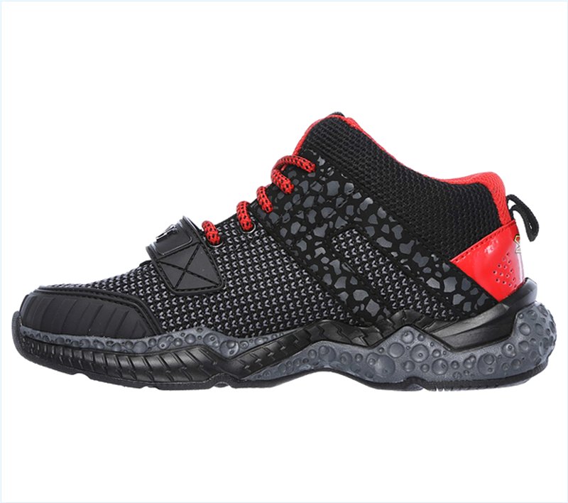  Boys Skech-X: Cosmic Foam II - Overrun Black/Red