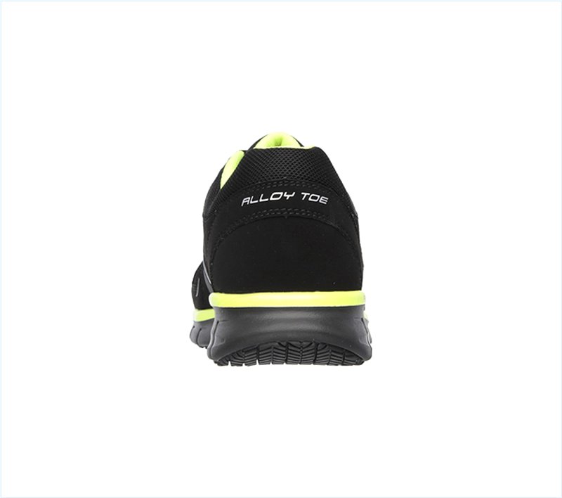  Men Work: Relaxed Fit Synergy - Ekron Alloy Toe Black/Lime