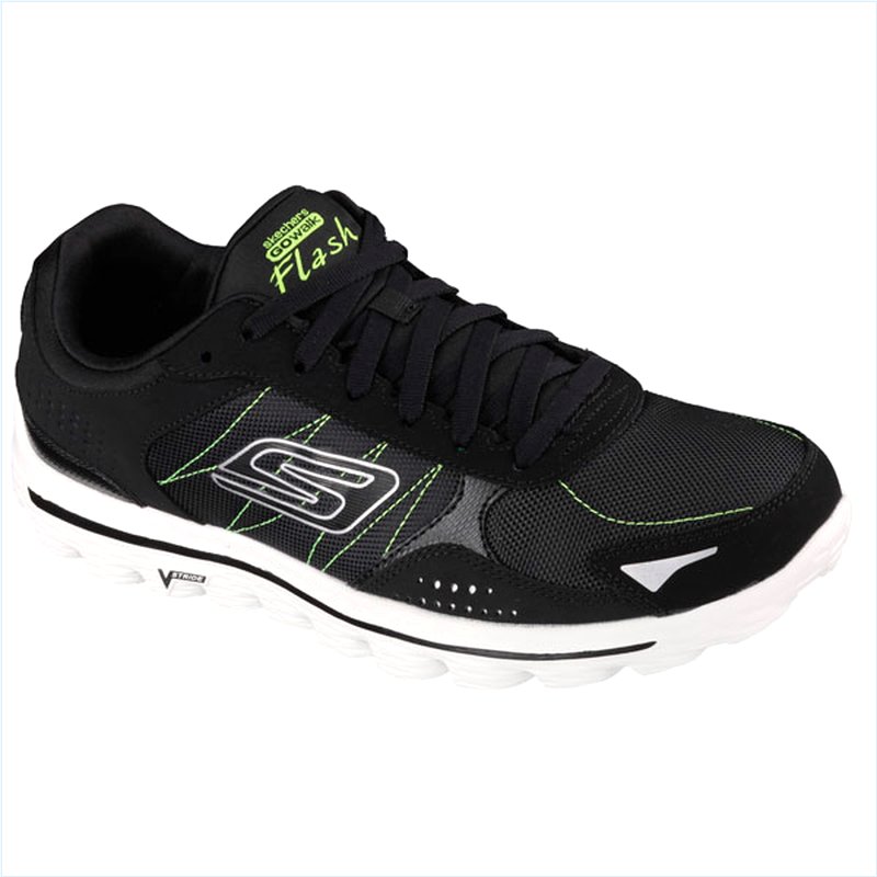  Men Extra Wide Fit (4E) Shoes - Flash DNA Black/Lime