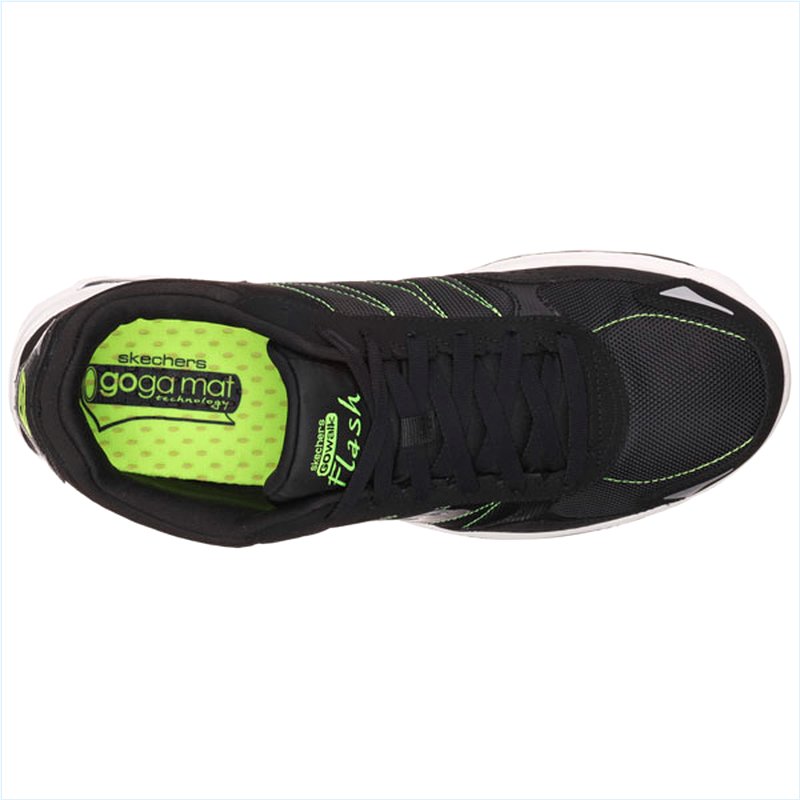  Men Extra Wide Fit (4E) Shoes - Flash DNA Black/Lime