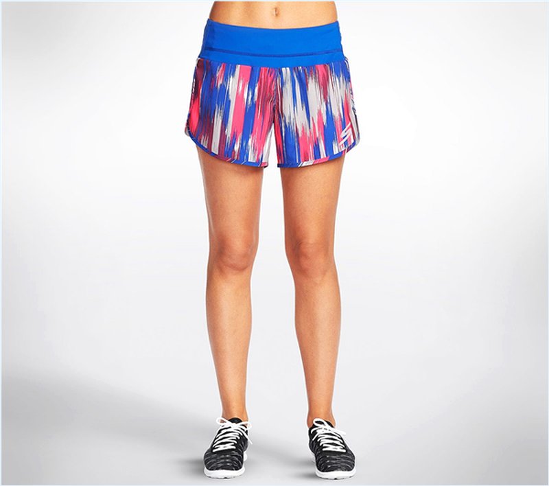  Women Frequency Ikat Short Blue