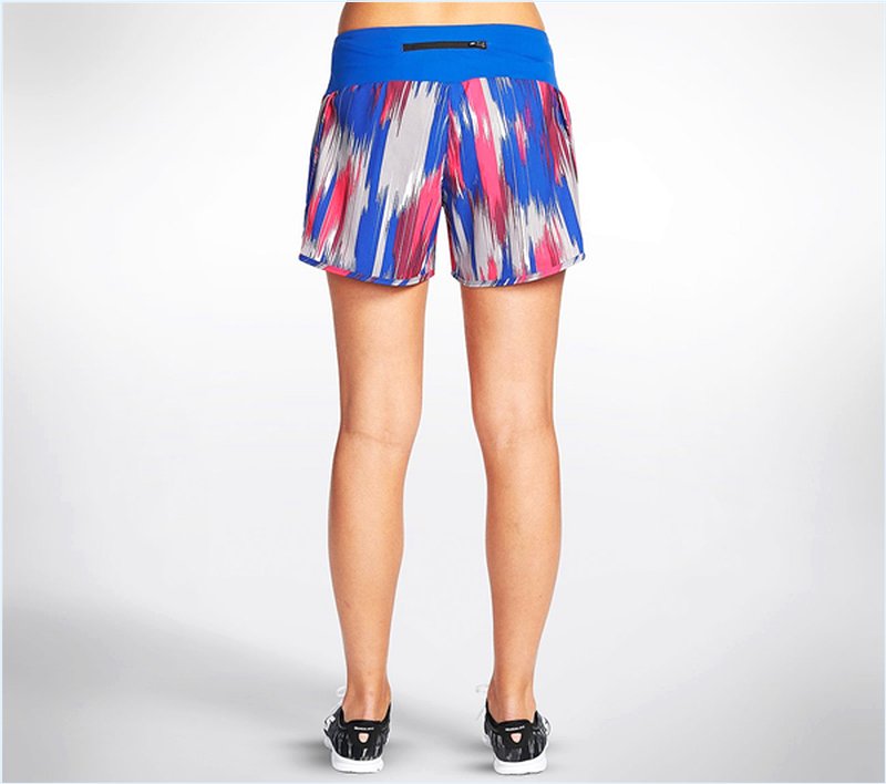  Women Frequency Ikat Short Blue