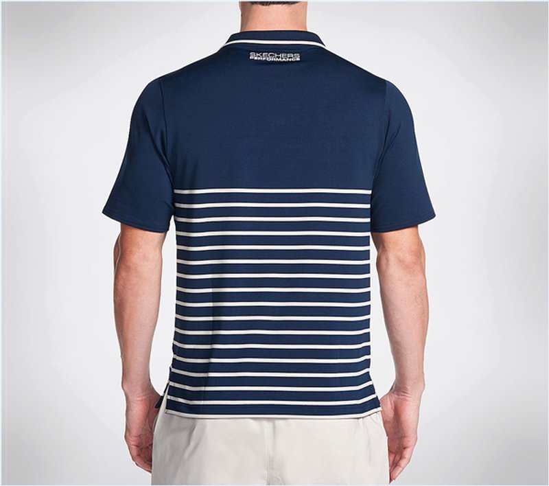  Men GO Golf Eagle Polo Shirt Navy