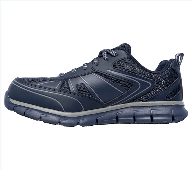  Men Work: Synergy - Fosston Alloy Toe Navy/Gray