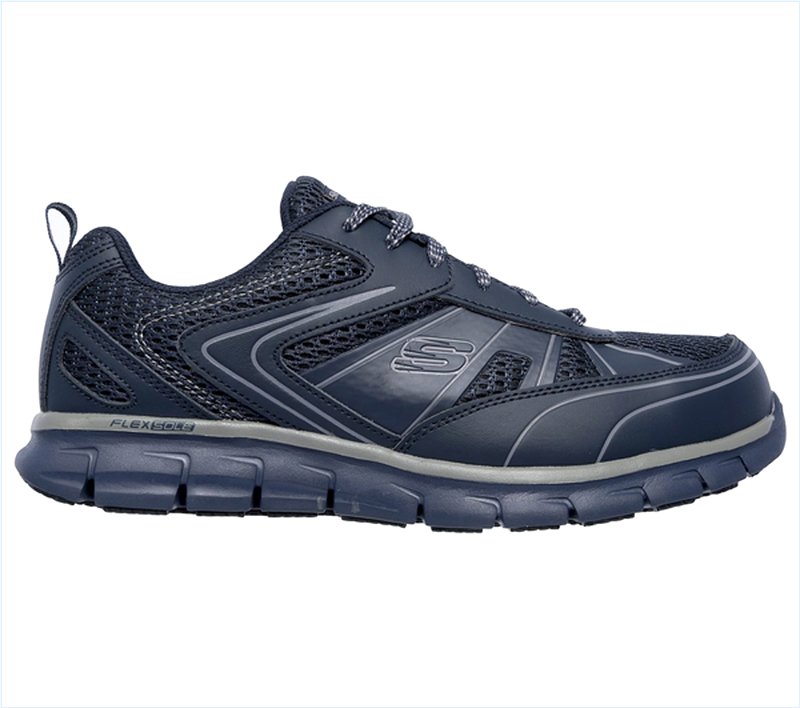  Men Work: Synergy - Fosston Alloy Toe Navy/Gray