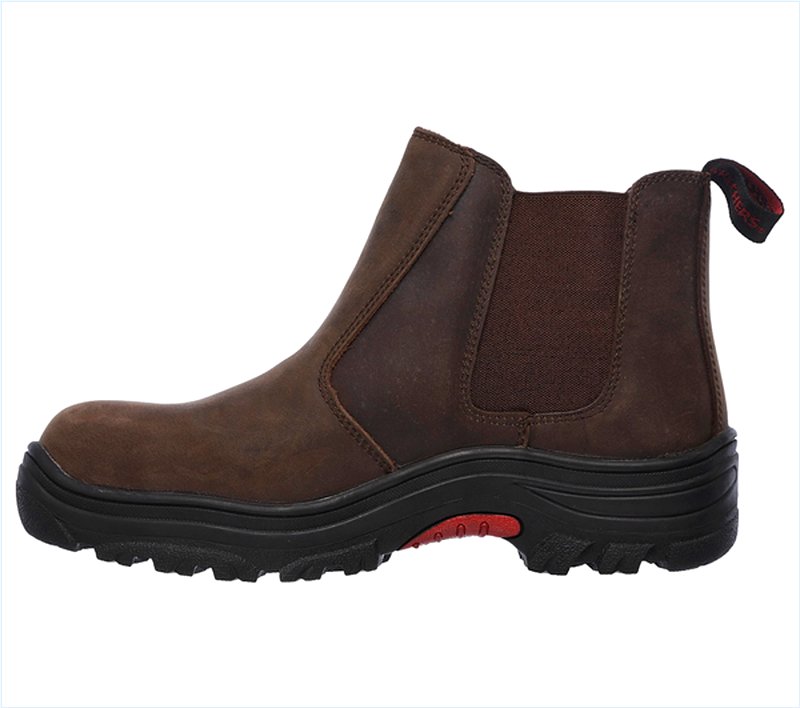  Men Work: Relaxed Fit Burgin - Glennert Comp Toe Dark Brown