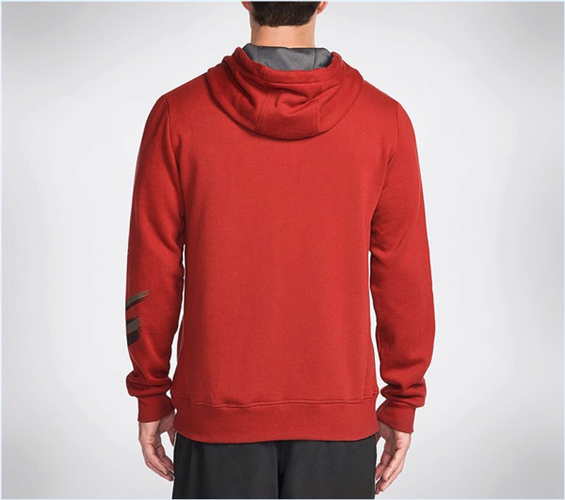  Men Launch Zip Hoodie Red