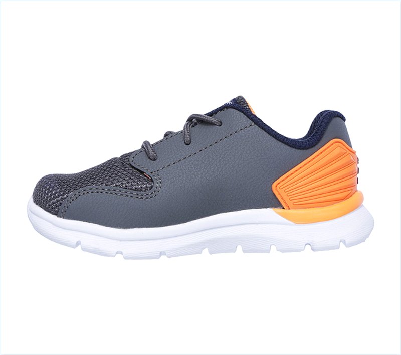  Boys Skech-Lite - Micropower Charcoal/Orange