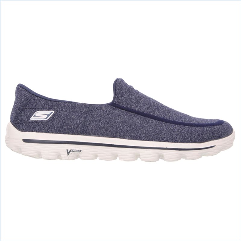  Men Extra Wide Fit (4E) Shoes - Super Sock Navy/Gray