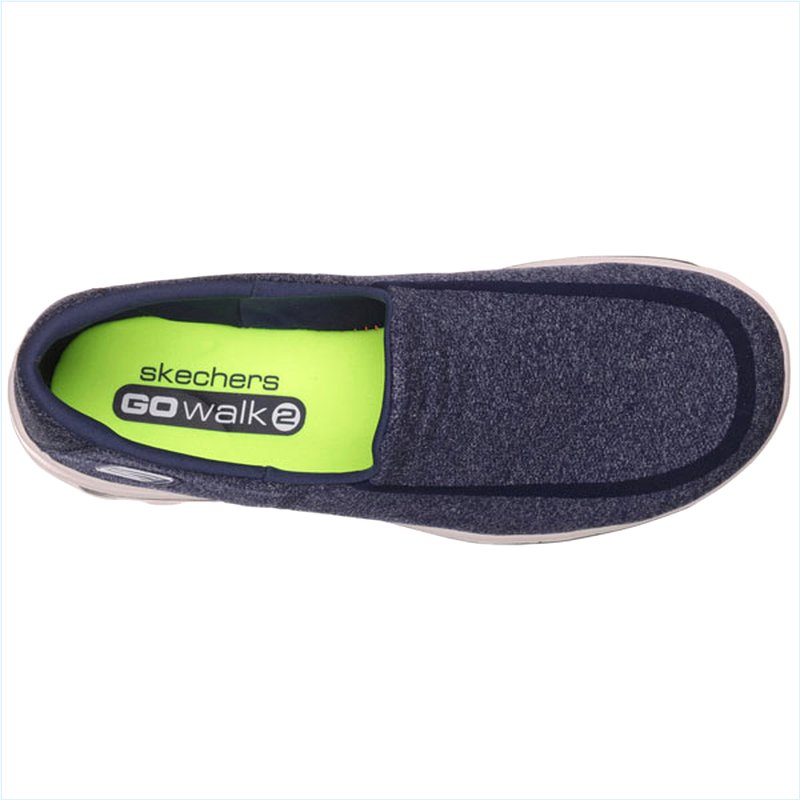  Men Extra Wide Fit (4E) Shoes - Super Sock Navy/Gray