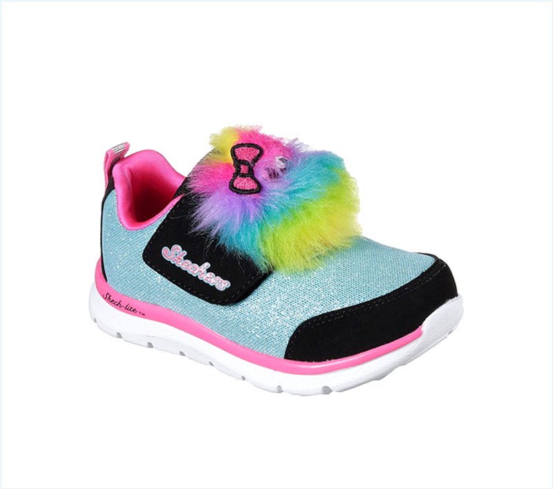  Girls Skech-Lite - Lil Critter Turquoise/Black