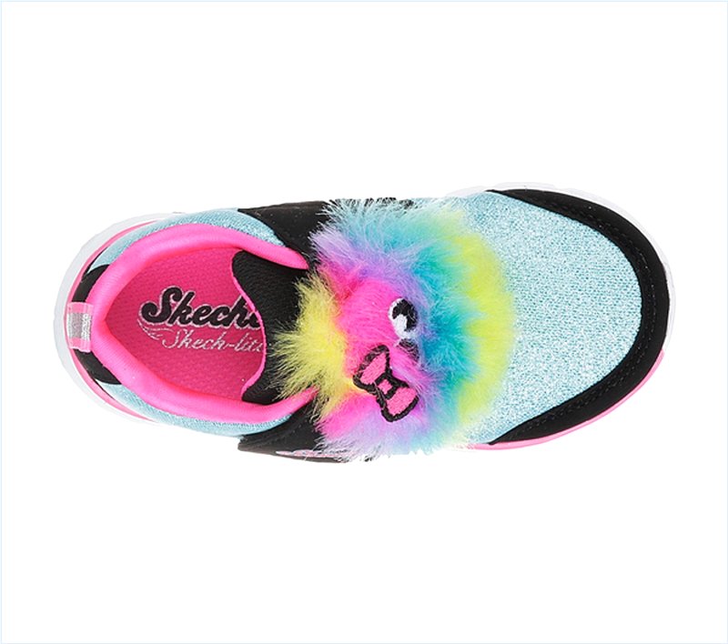  Girls Skech-Lite - Lil Critter Turquoise/Black