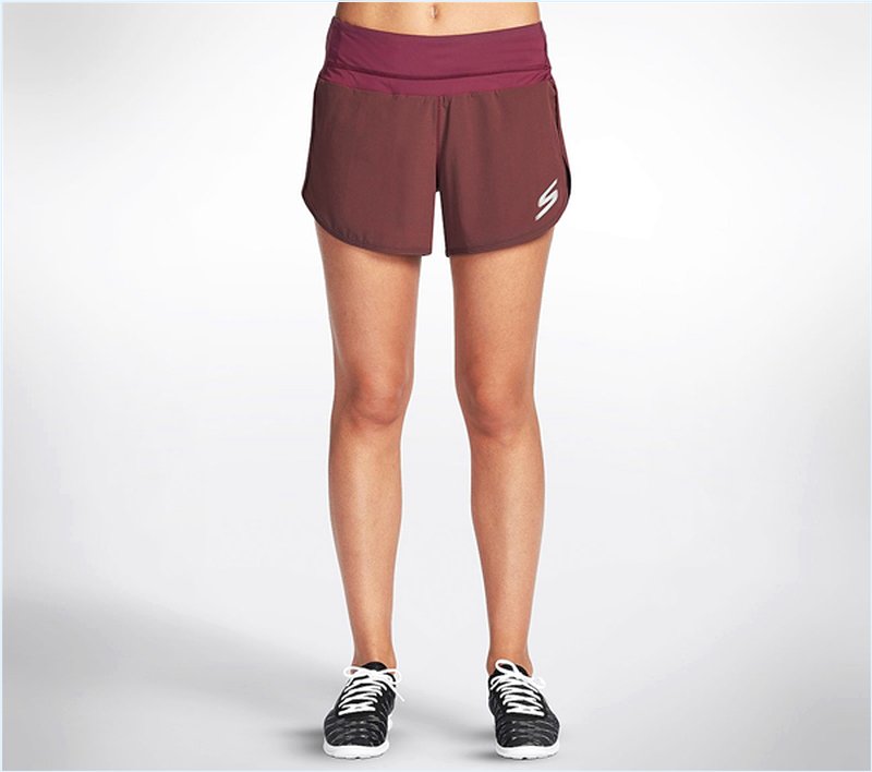  Women Rosecran Frequency Shorts Burgundy