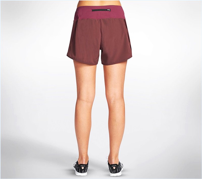  Women Rosecran Frequency Shorts Burgundy