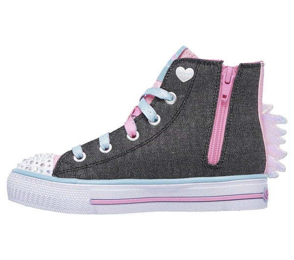  Girls Twinkle Toes: Shuffles - Prancing Pretty Black/Multi