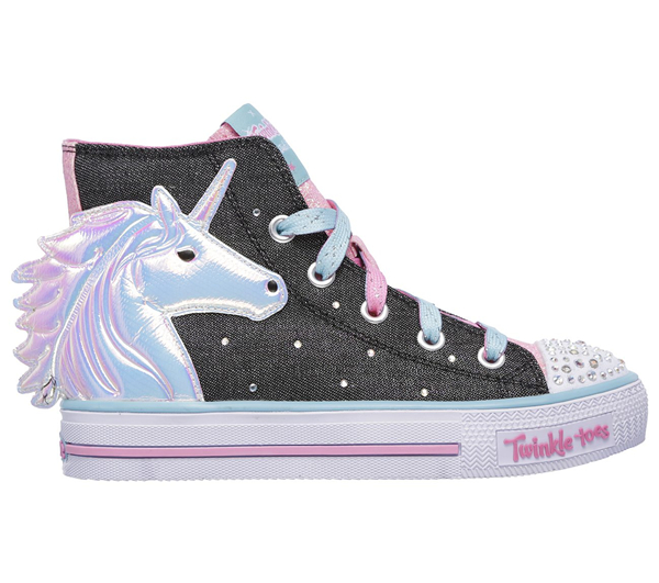  Girls Twinkle Toes: Shuffles - Prancing Pretty Black/Multi