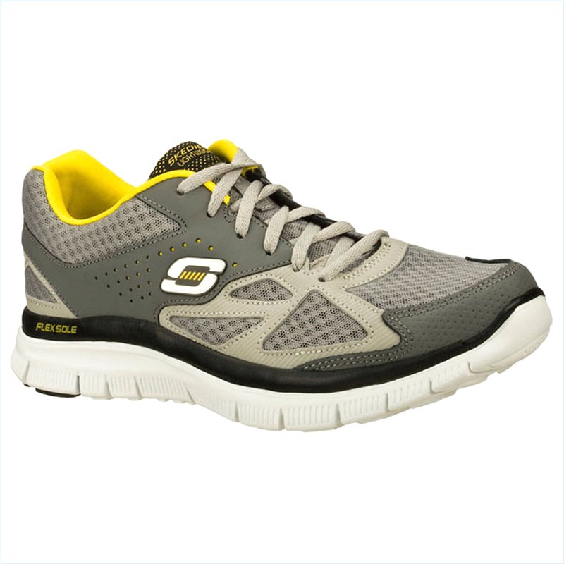  Men Wide Fit (2E) Shoes - Master Plan Gray/Yellow