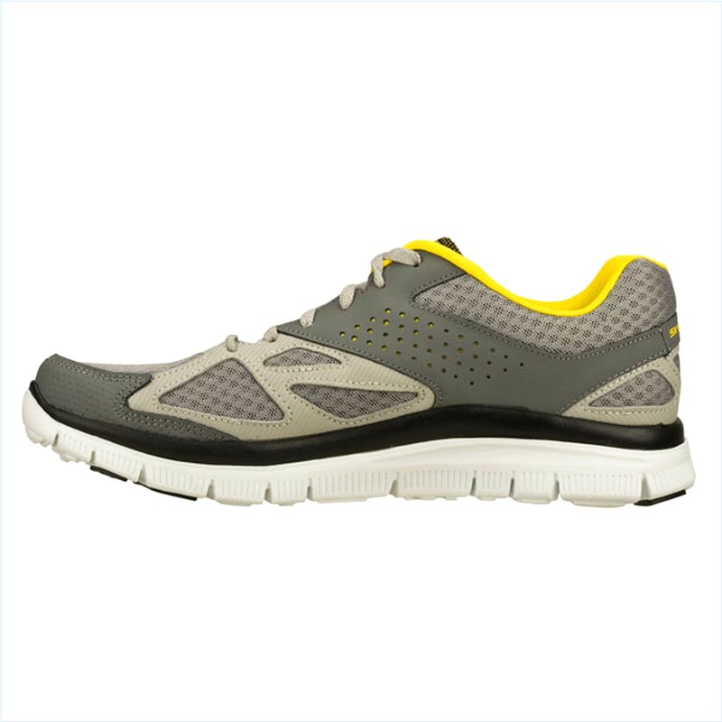  Men Wide Fit (2E) Shoes - Master Plan Gray/Yellow