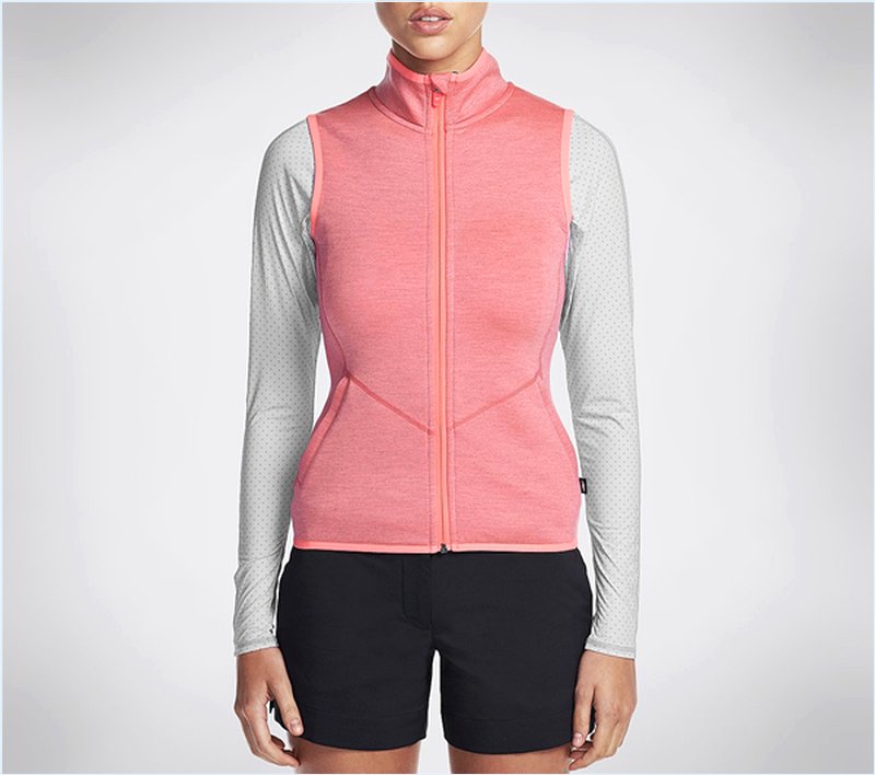  Women GO Golf Whistler Vest Coral