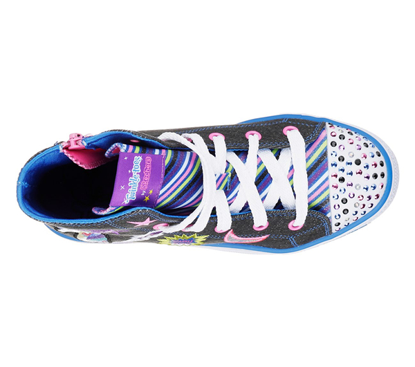  Girls Twinkle Toes: Shuffles - Twist Turns Black/Multi