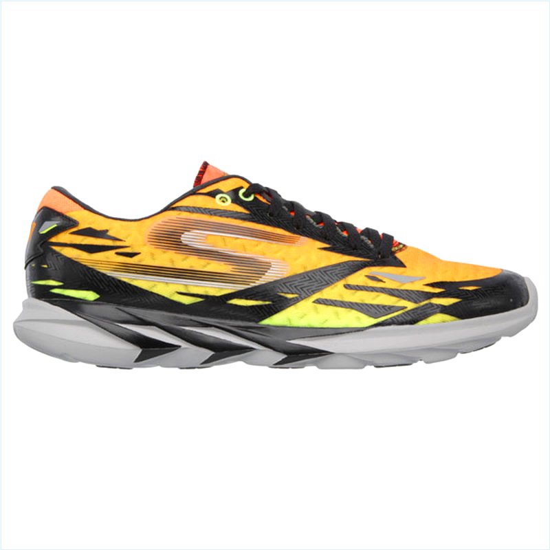  Men Extra Wide Fit (4E) Shoes - Speed Black/Orange