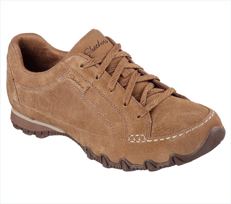  Women Relaxed Fit: Bikers - Curbed Desert Brown