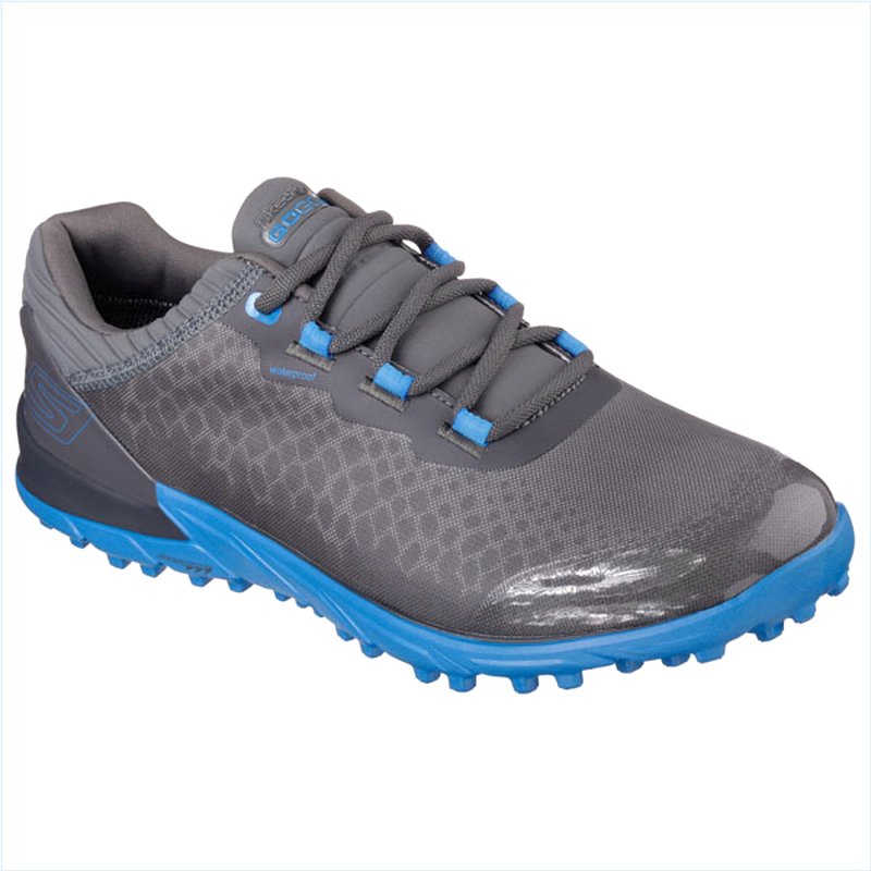  Men Extra Wide Fit (4E) Shoes - Charcoal/Blue