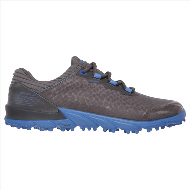  Men Extra Wide Fit (4E) Shoes - Charcoal/Blue