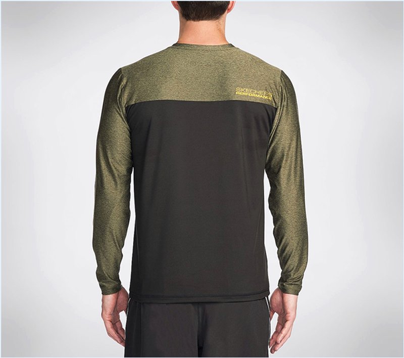  Men Magnetic Long Sleeve Tee Shirt Black