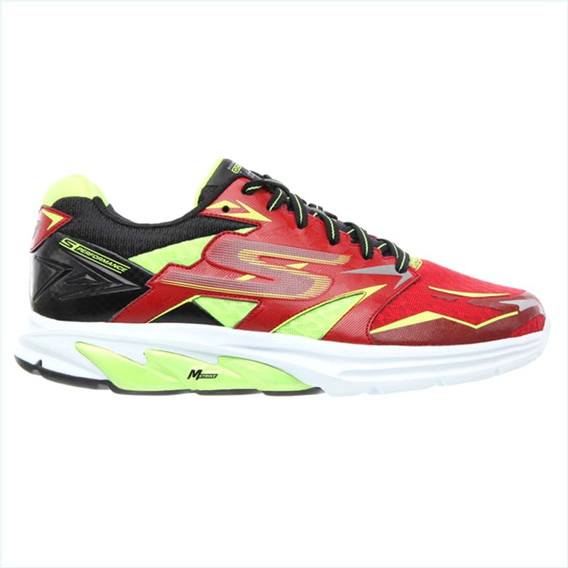  Men Extra Wide Fit (4E) Shoes - Strada Red/Lime