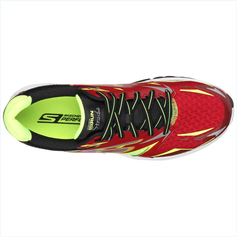  Men Extra Wide Fit (4E) Shoes - Strada Red/Lime