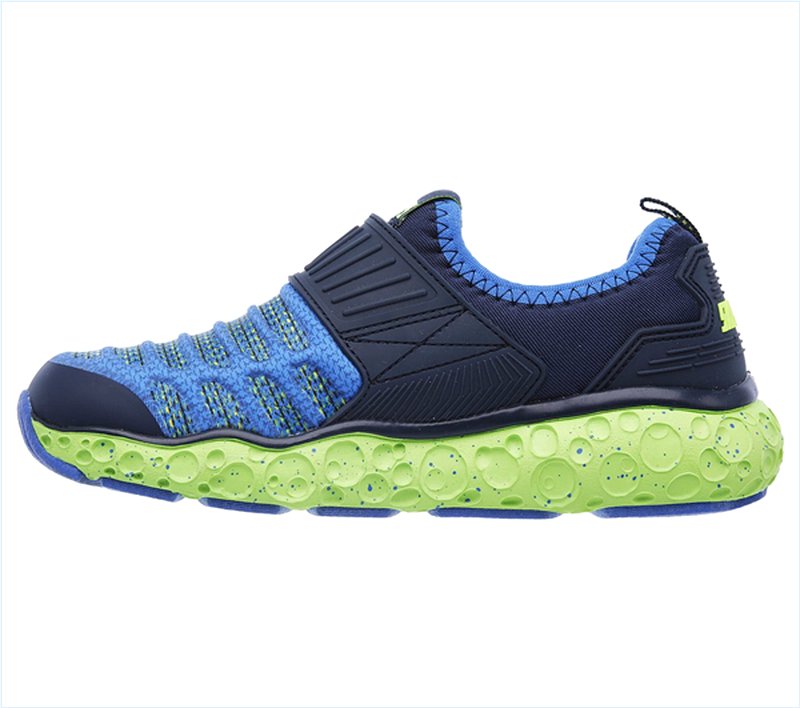  Boys Skech-X: Cosmic Foam - Portal Crusher Navy/Lime