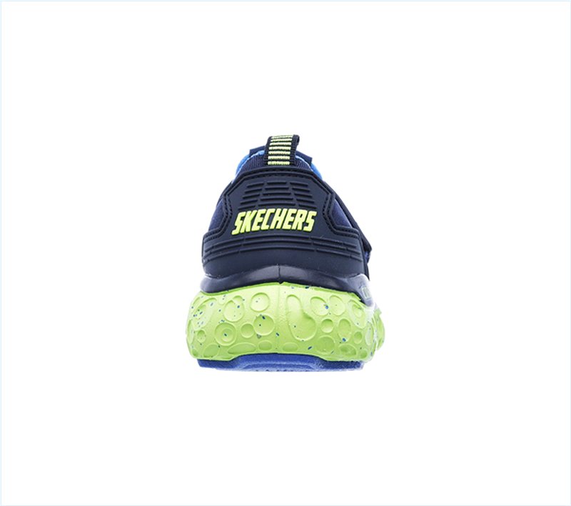  Boys Skech-X: Cosmic Foam - Portal Crusher Navy/Lime