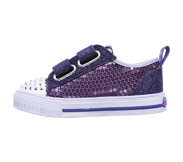  Girls Twinkle Toes: Shuffles - Itsy Bitsy Purple/Blue