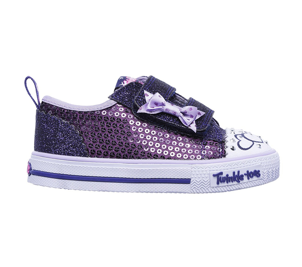  Girls Twinkle Toes: Shuffles - Itsy Bitsy Purple/Blue