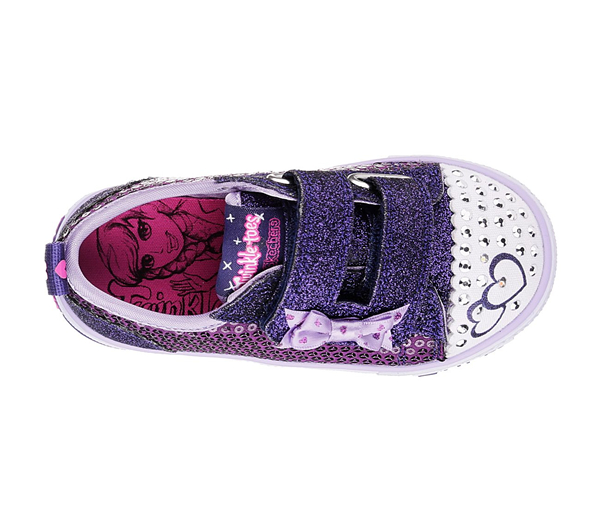  Girls Twinkle Toes: Shuffles - Itsy Bitsy Purple/Blue