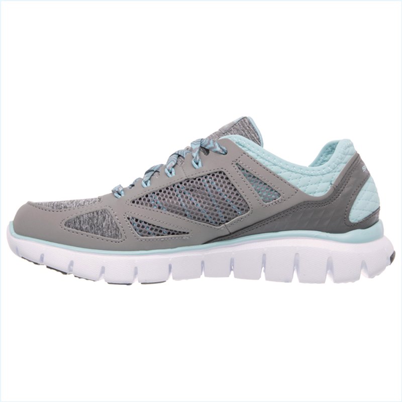  Women Relaxed Fit: Skech-Flex - Style Source Gray/Light Blue