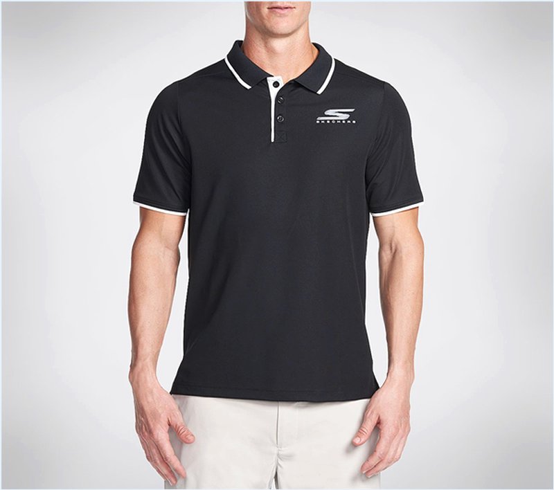  Men GO Golf Albatross Polo Shirt Black