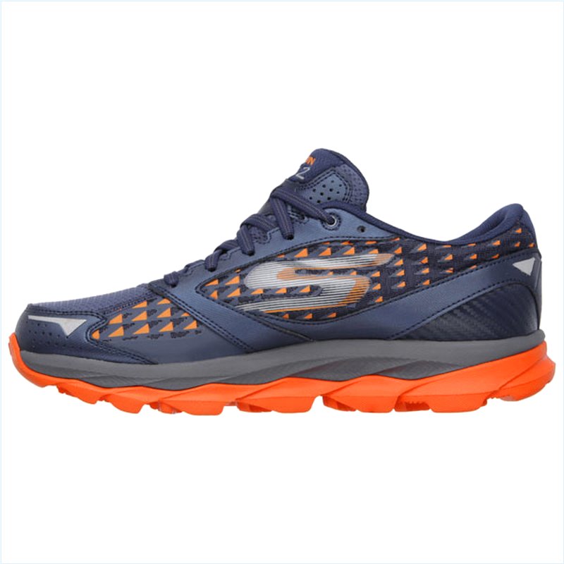  Men Extra Wide Fit (4E) Shoes - Ultra Navy/Orange