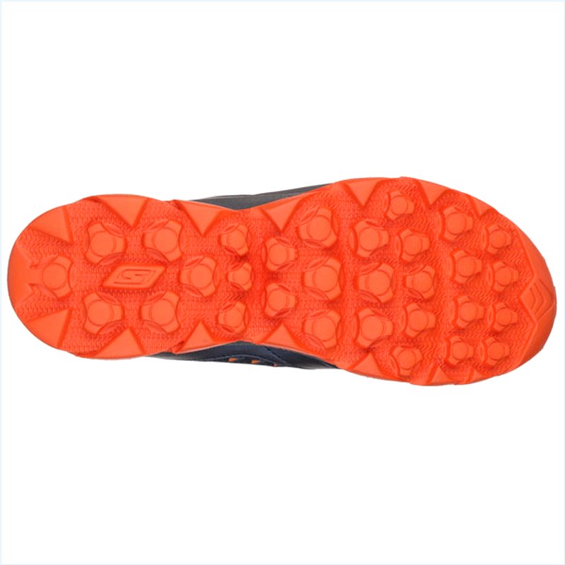  Men Extra Wide Fit (4E) Shoes - Ultra Navy/Orange