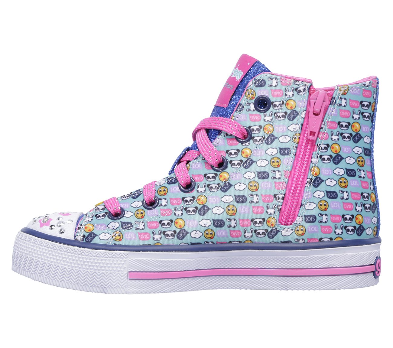  Girls Twinkle Toes: Shuffles Aqua/Multi