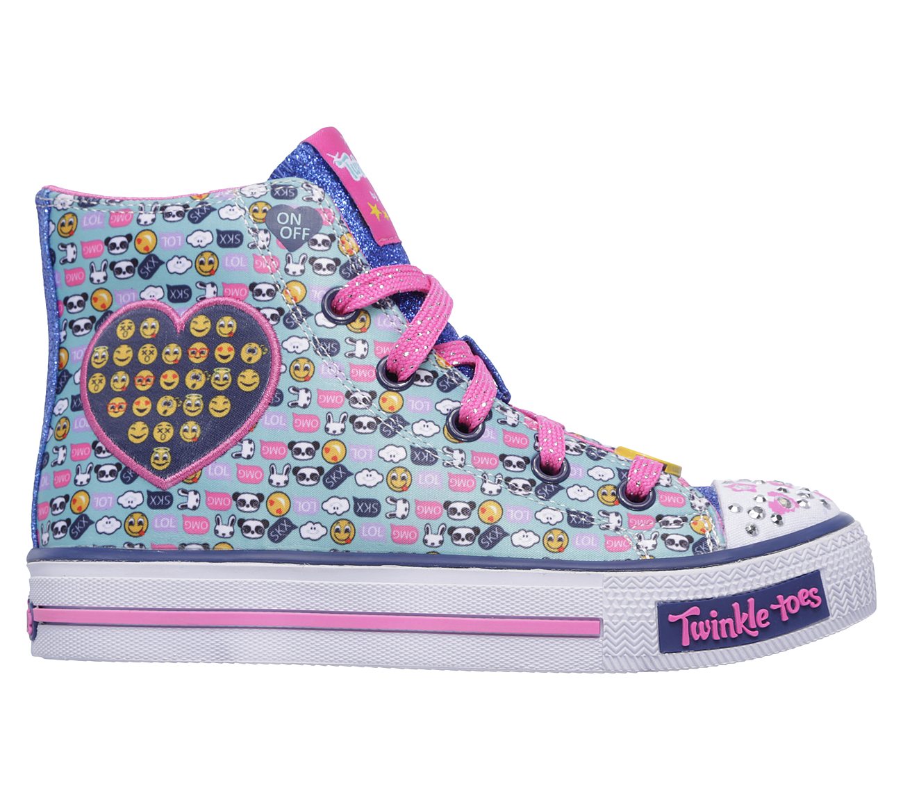  Girls Twinkle Toes: Shuffles Aqua/Multi