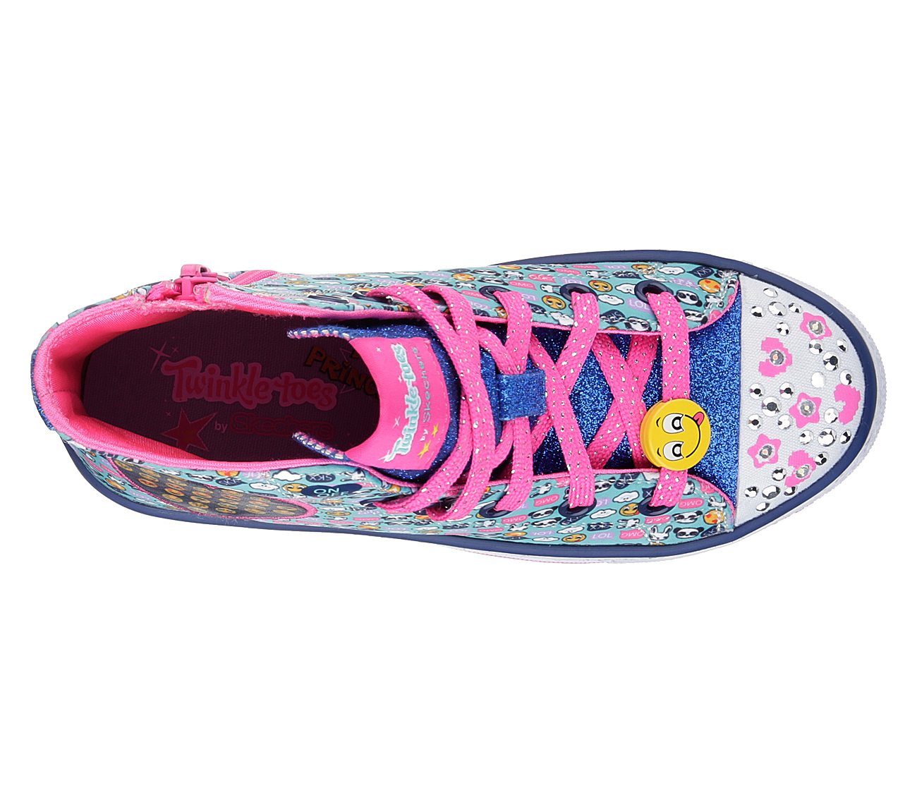  Girls Twinkle Toes: Shuffles Aqua/Multi