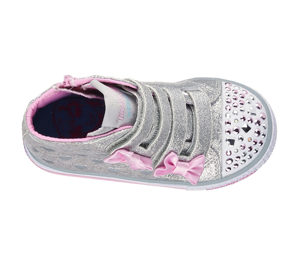  Girls Twinkle Toes: Shuffles - Doodle Days Gray/Pink