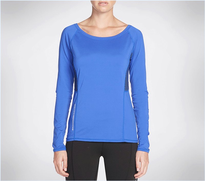  Women Tempo Long Sleeve Top Blue