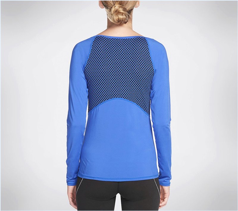  Women Tempo Long Sleeve Top Blue