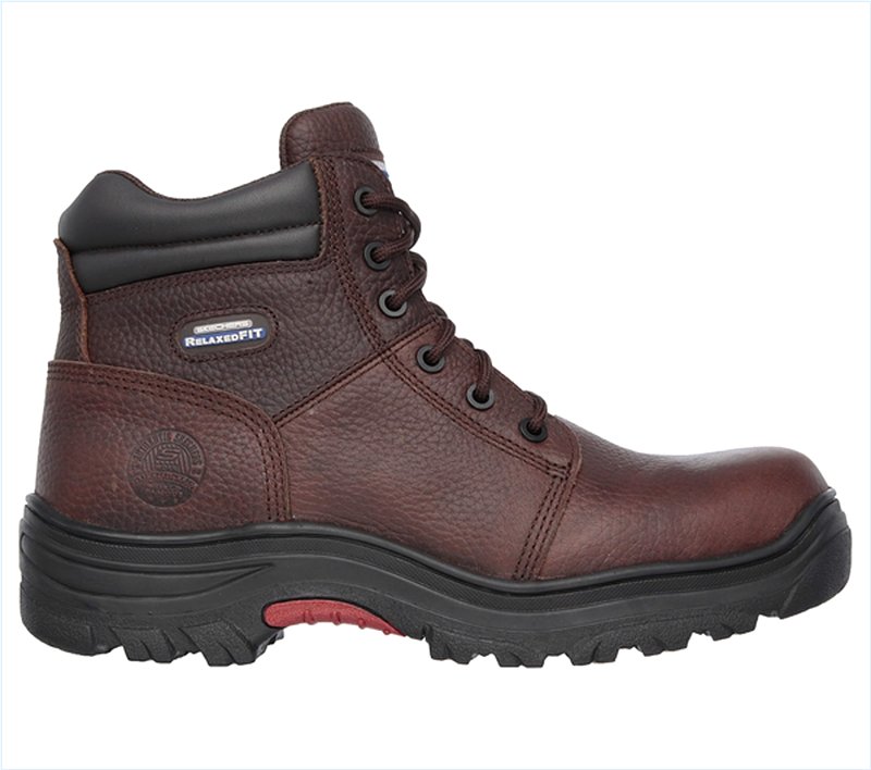  Men Work: Relaxed Fit Burgin Comp Toe Dark Brown