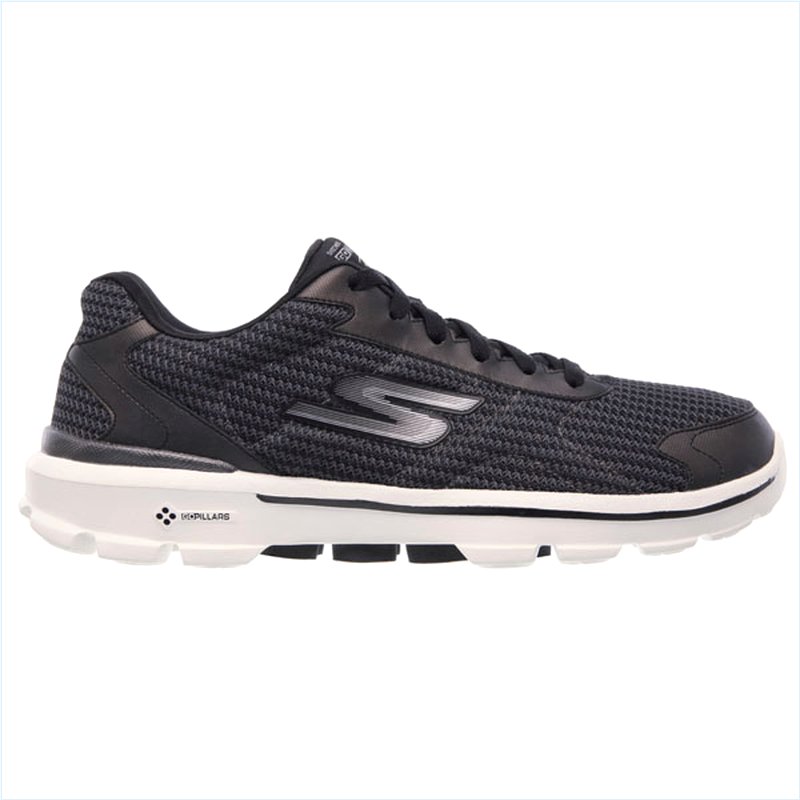  Men Extra Wide Fit (4E) Shoes - Fitknit Black/White