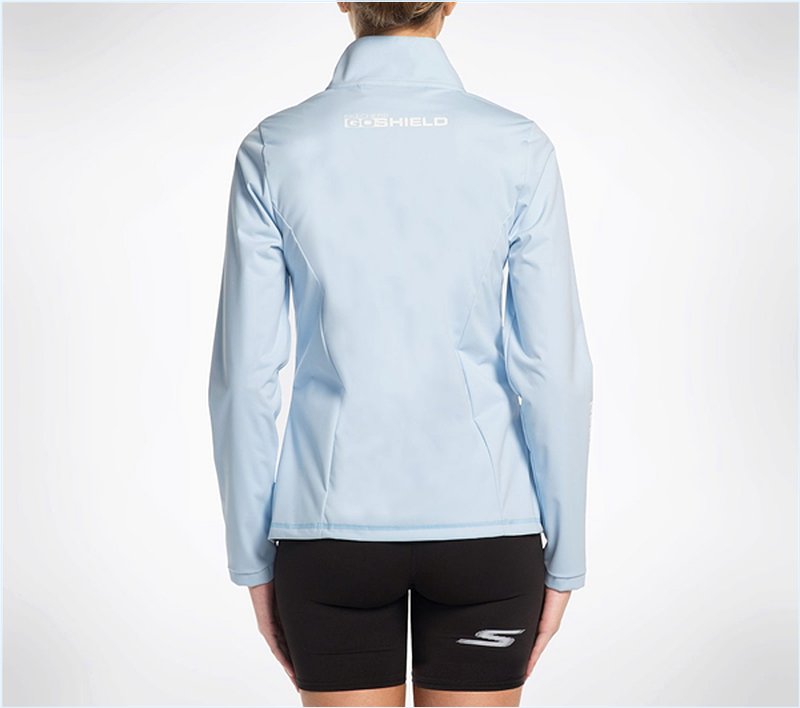  Women GO Shield Club Jacket Light Blue