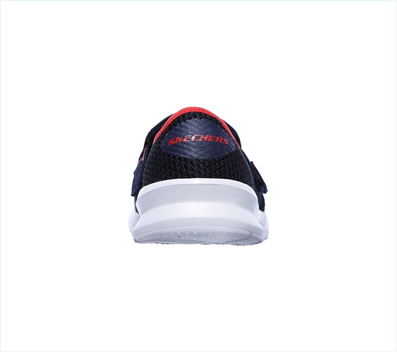  Boys Skech Stepz - Power Stride Navy/Red